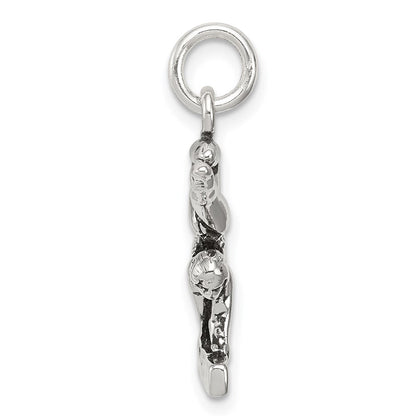 Sterlingsilber Antikisiert Gymnasts Charm
