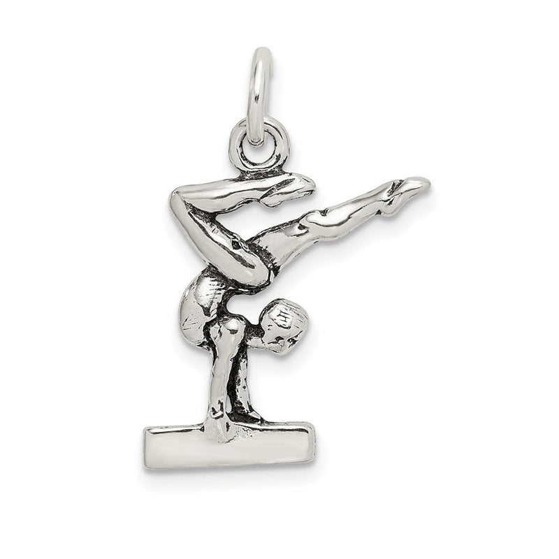 Sterlingsilber Antikisiert Gymnasts Charm