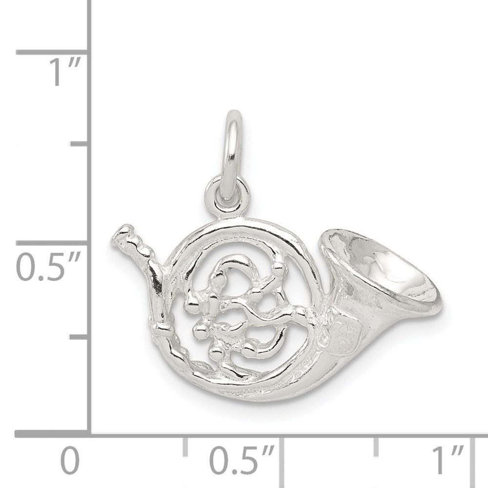 Sterlingsilber French Horn Charm