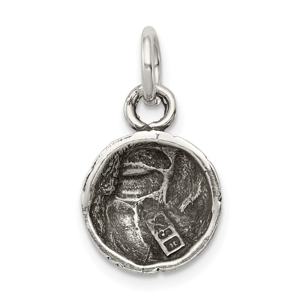 Sterlingsilber Antikisiert Volleyball Charm