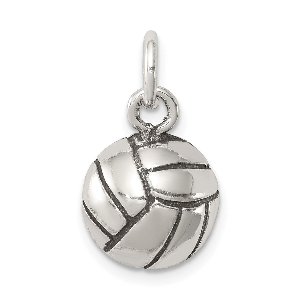 Sterlingsilber Antikisiert Volleyball Charm