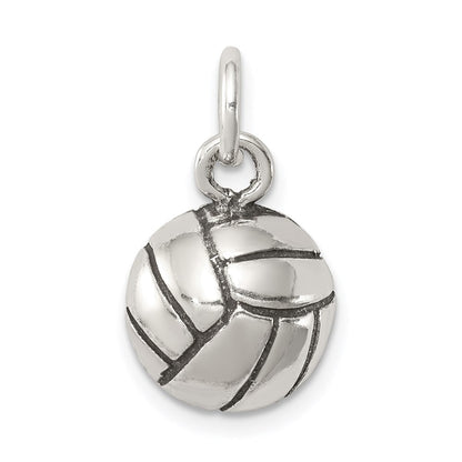 Sterlingsilber Antikisiert Volleyball Charm