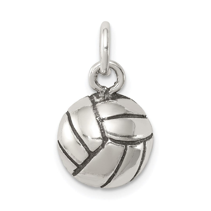 Sterlingsilber Antikisiert Volleyball Charm