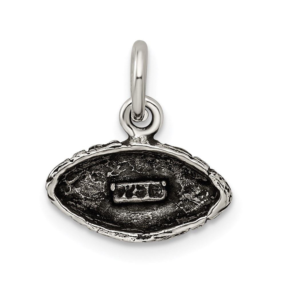 Sterlingsilber Antikisiert Football Charm