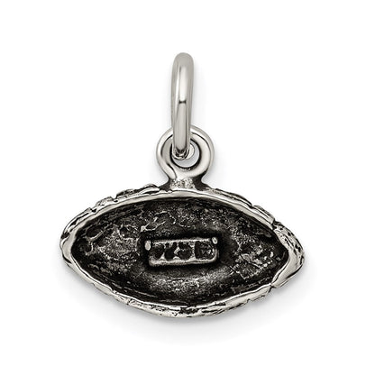 Sterlingsilber Antikisiert Football Charm