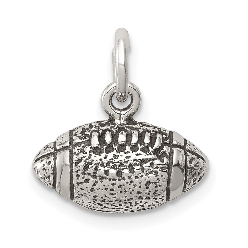 Sterlingsilber Antikisiert Football Charm