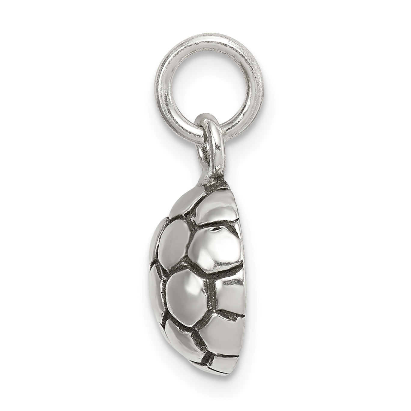 Sterlingsilber Antikisiert Fußball Kugel Charm