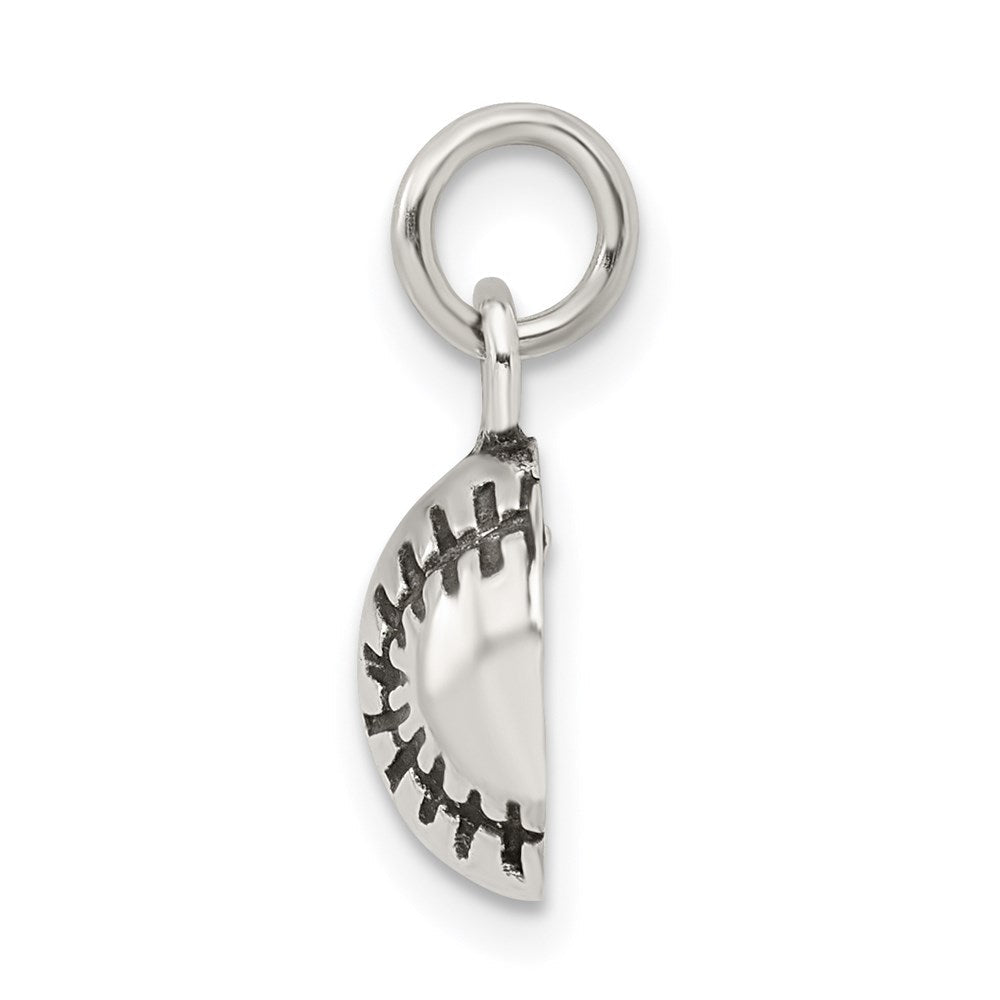 Sterlingsilber Antikisiert Baseball Charm