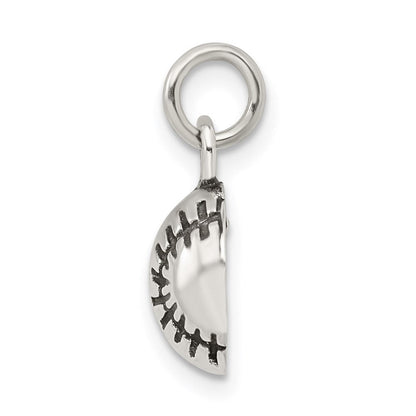 Sterlingsilber Antikisiert Baseball Charm