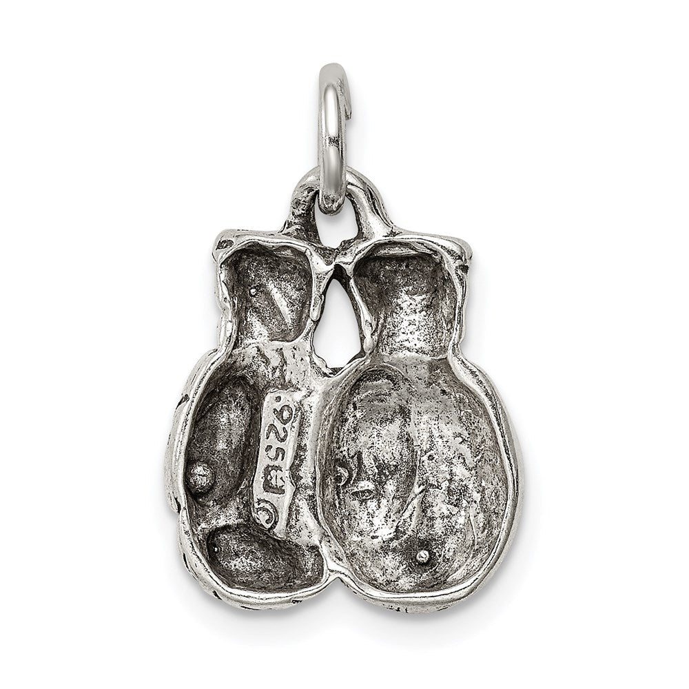 Sterlingsilber Antikisiert Boxing Gloves Charm