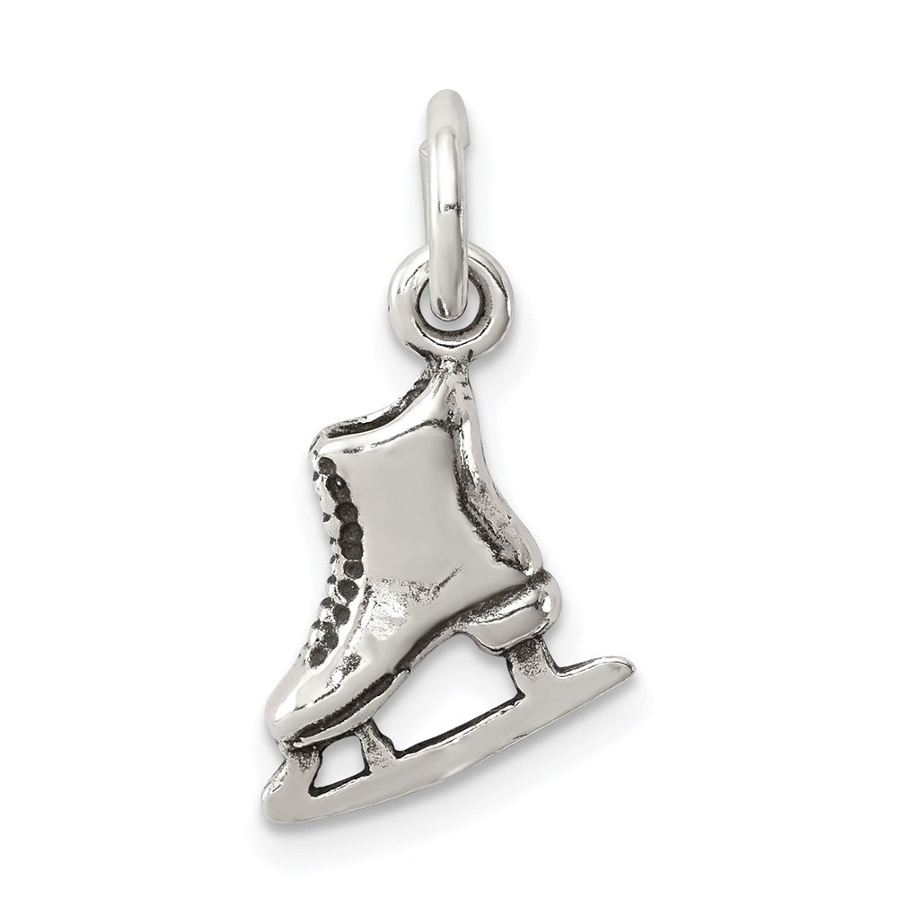 Sterlingsilber Antikisiert Eis Skate Charm