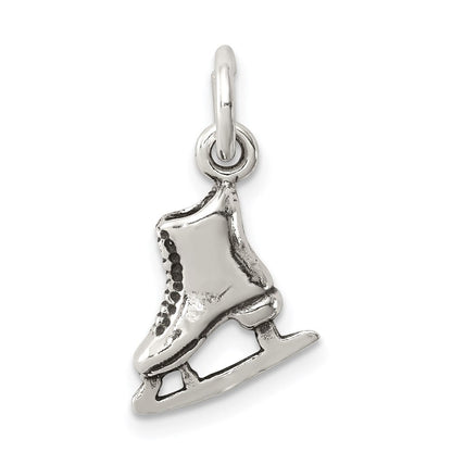 Sterlingsilber Antikisiert Eis Skate Charm