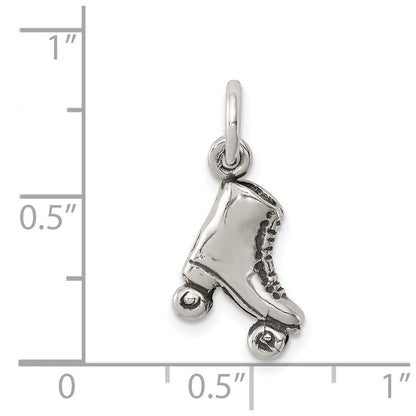 Sterlingsilber Antikisiert Roller-skate Charm