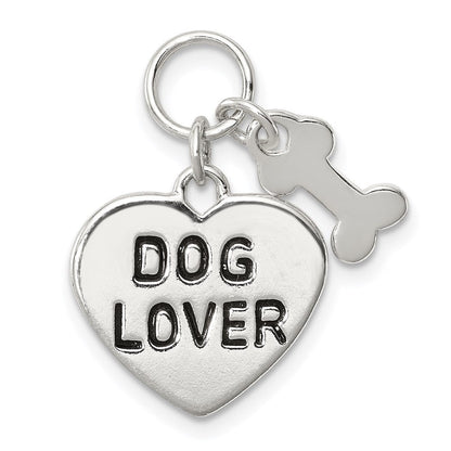 Sterlingsilber Hund Lover Anhänger