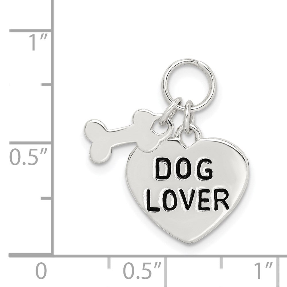 Sterlingsilber Hund Lover Anhänger