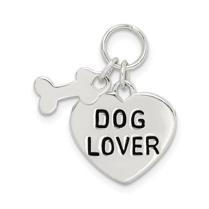 Sterlingsilber Hund Lover Anhänger