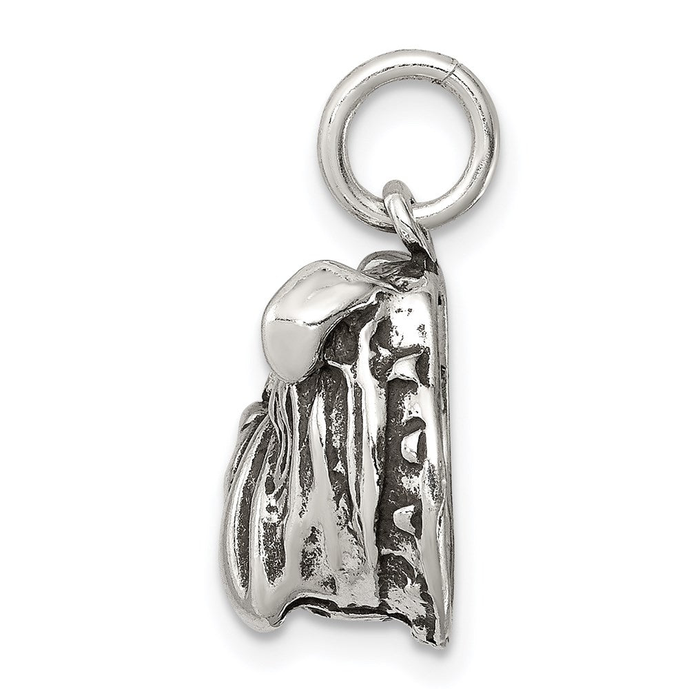 Sterlingsilber Antikisiert Bull Hund Charm