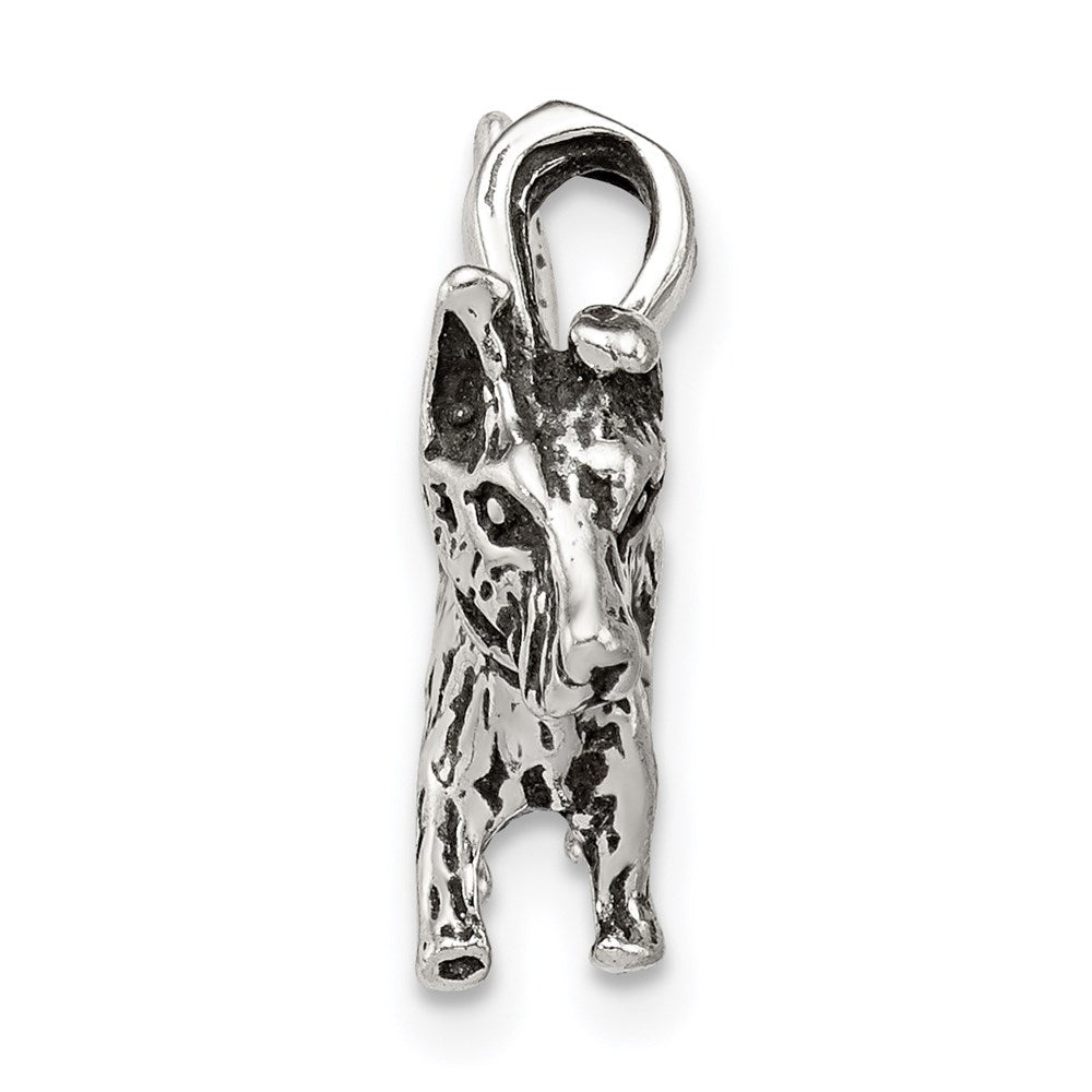 Sterlingsilber Antikisiert Hund Charm