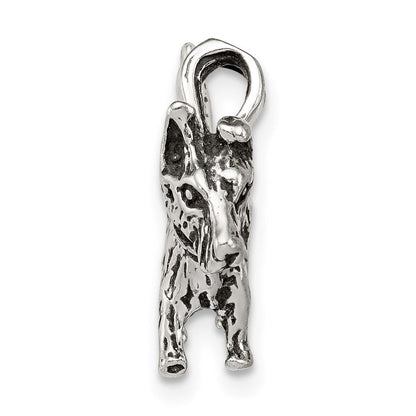 Sterlingsilber Antikisiert Hund Charm