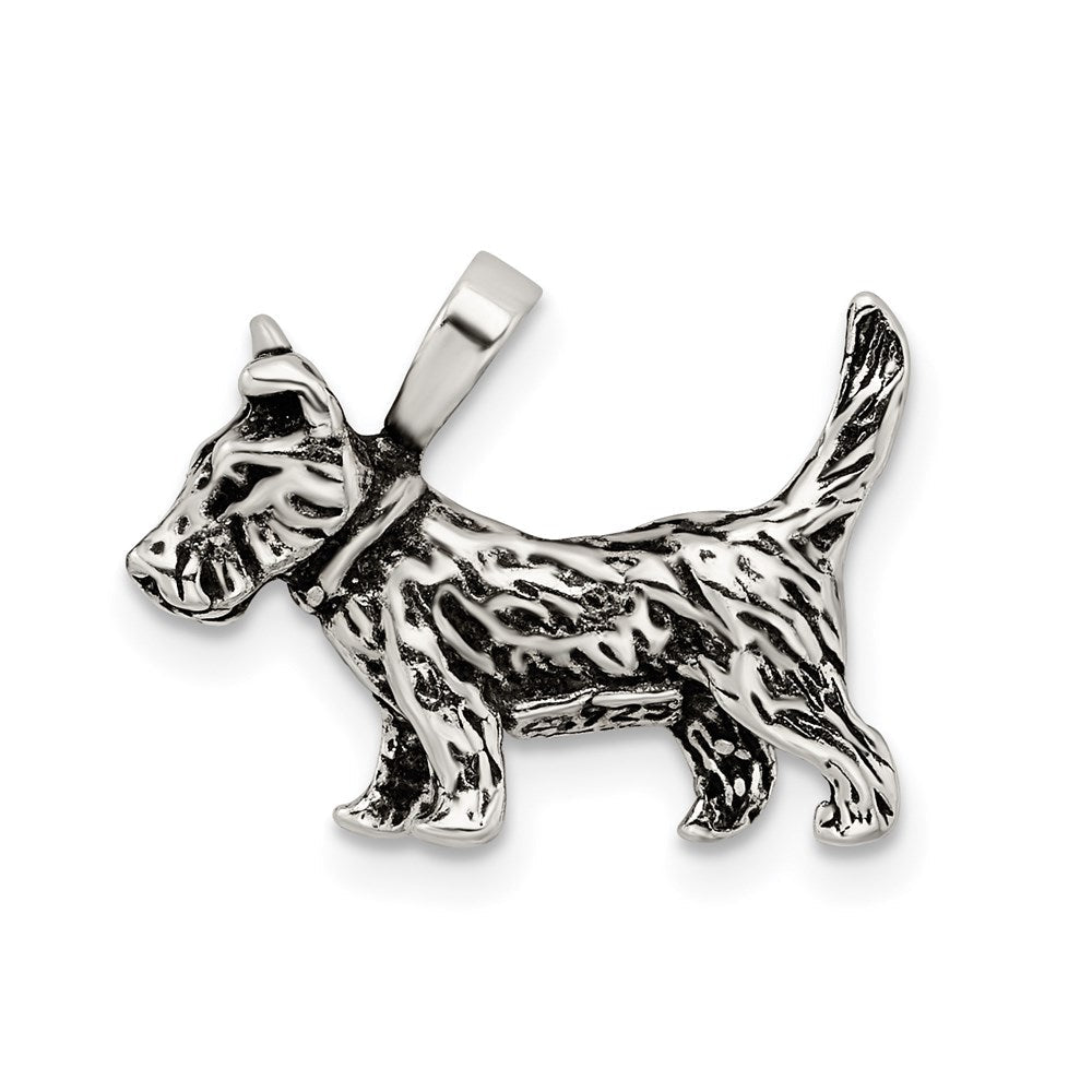 Sterlingsilber Antikisiert Hund Charm