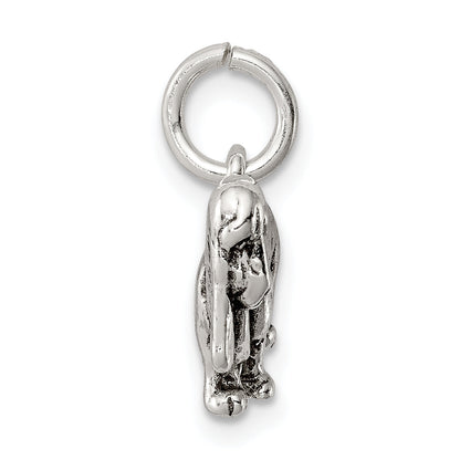 Sterlingsilber Antikisiert Basset Hound Charm