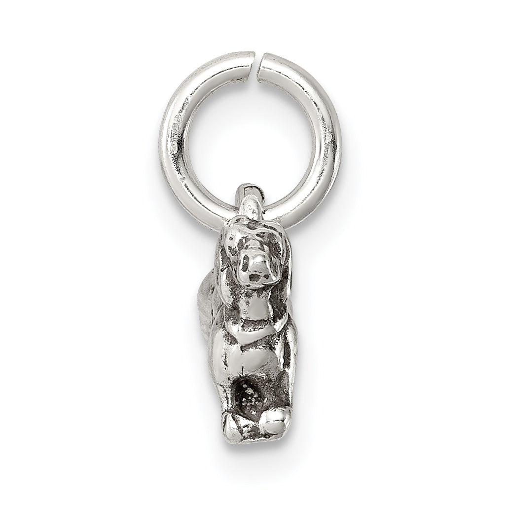Sterlingsilber Antikisiert Hund Charm