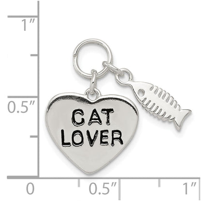 Sterlingsilber Katze Lover Anhänger