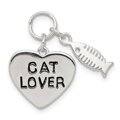 Sterlingsilber Katze Lover Anhänger