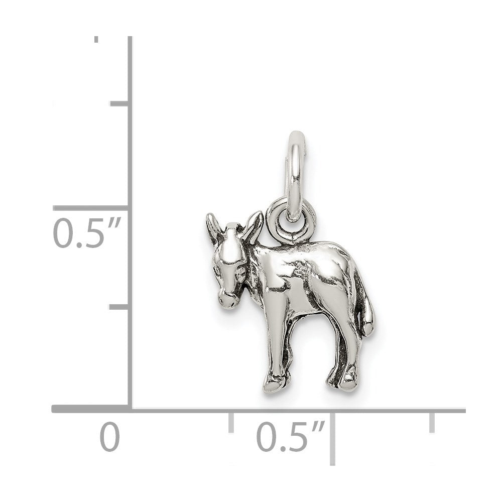 Sterlingsilber Antikisiert Donkey Charm