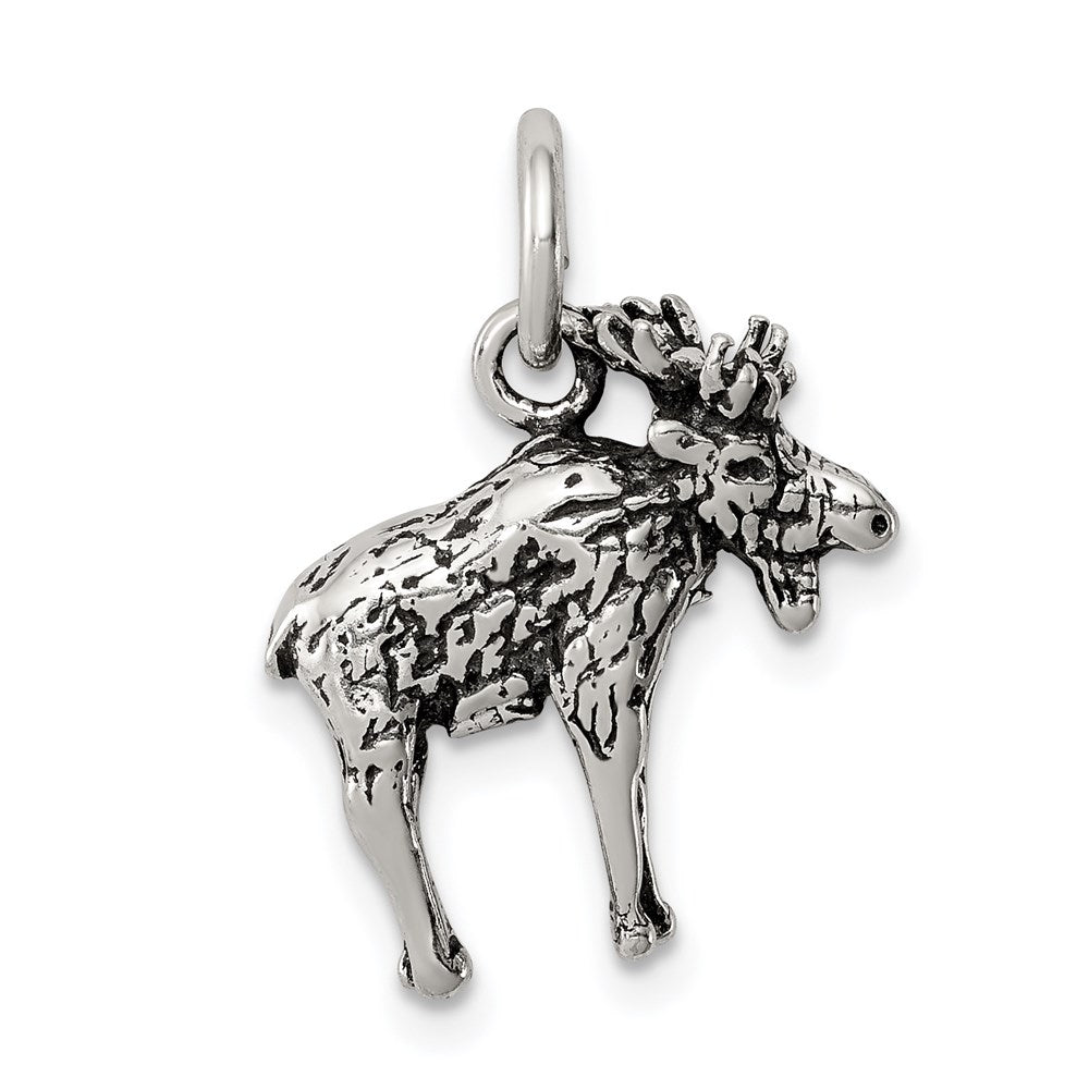 Sterlingsilber Antikisiert Moose Charm