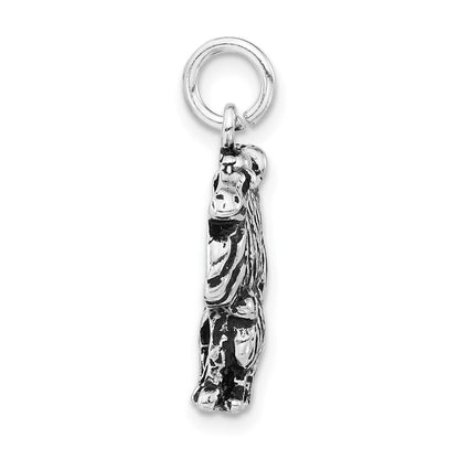 Sterlingsilber Antikisiert Camel & Baby Charm