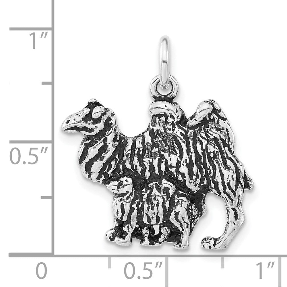 Sterlingsilber Antikisiert Camel & Baby Charm