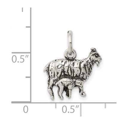 Sterlingsilber Antikisiert Goat Charm
