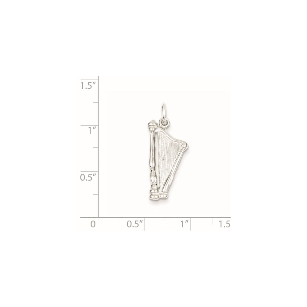 Sterlingsilber Harp Charm