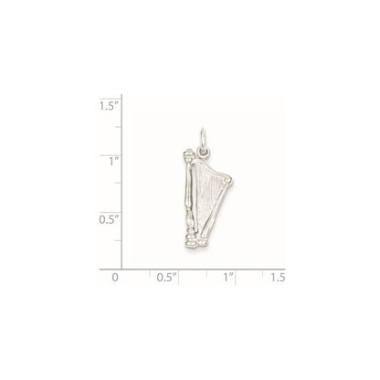 Sterlingsilber Harp Charm