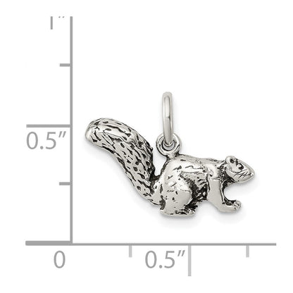 Sterlingsilber Antikisiert Squirrel Charm