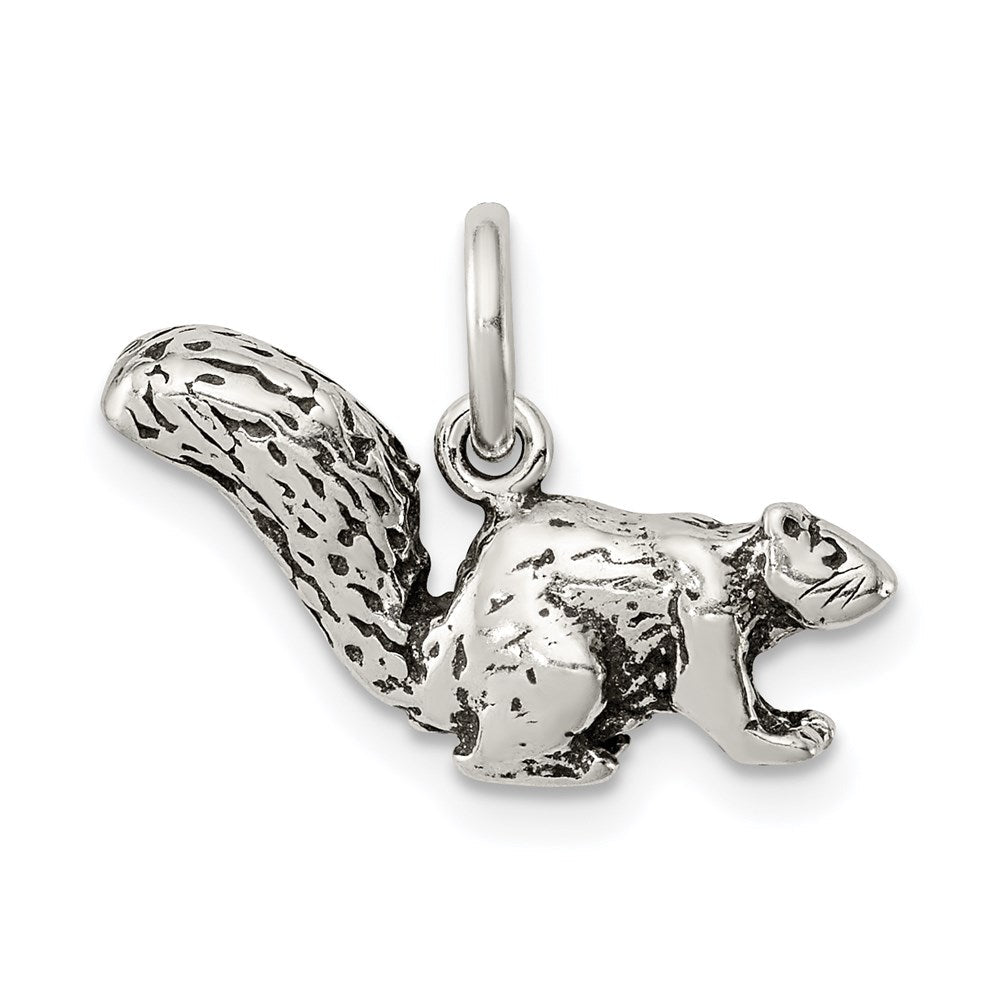 Sterlingsilber Antikisiert Squirrel Charm