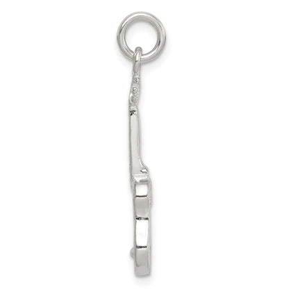 Sterlingsilber Gitarre Charm