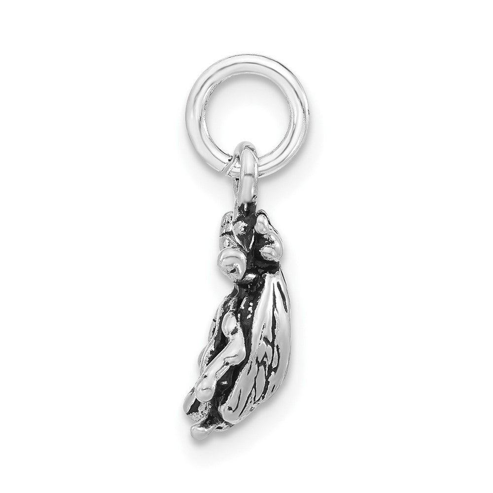 Sterlingsilber 3-d Poliert & Antikisiert Fly Charm