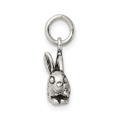 Sterlingsilber Antikisiert Hase Charm
