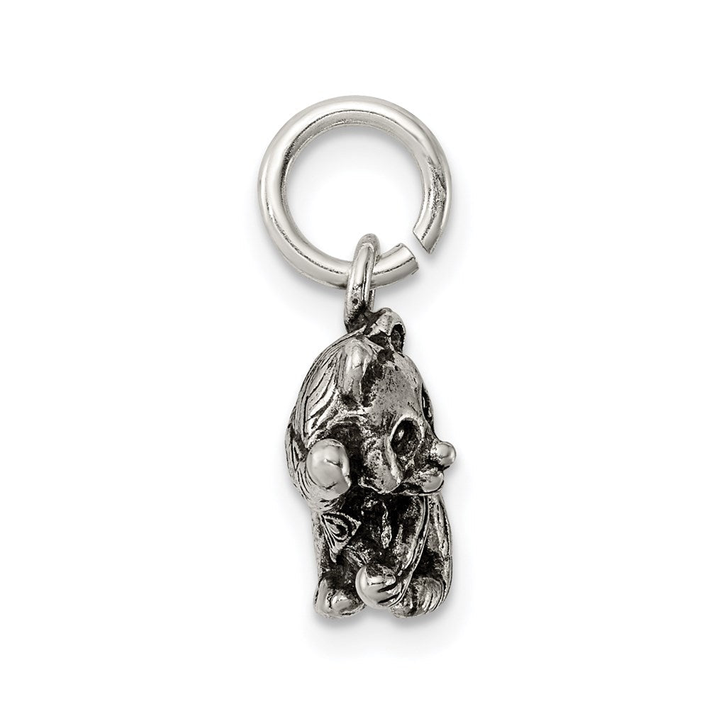 Sterlingsilber Antikisiert Panda Bär Charm