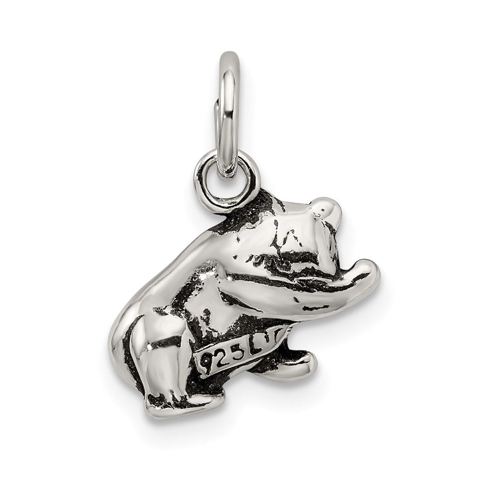 Sterlingsilber Antikisiert Panda Bär Charm