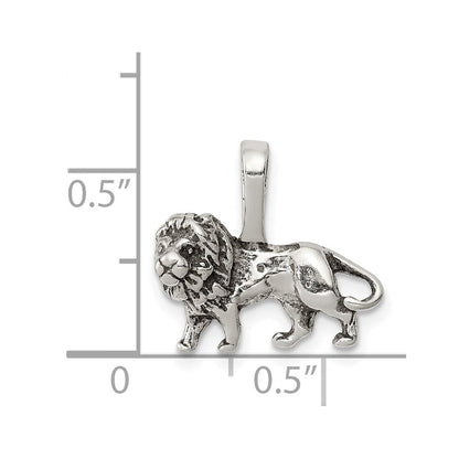 Sterlingsilber Antikisiert Löwe Charm