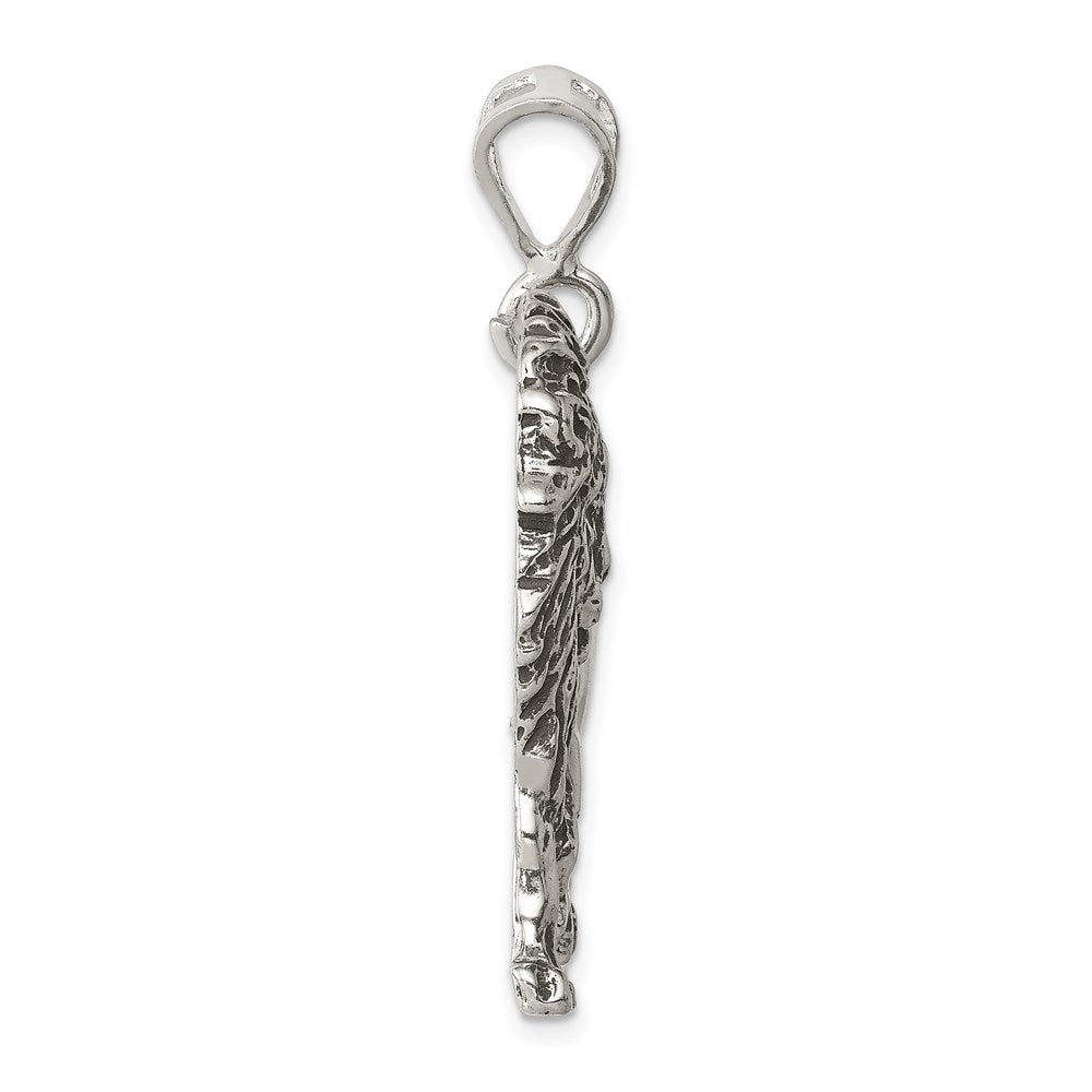 Sterlingsilber Antikisiert Löwe Charm
