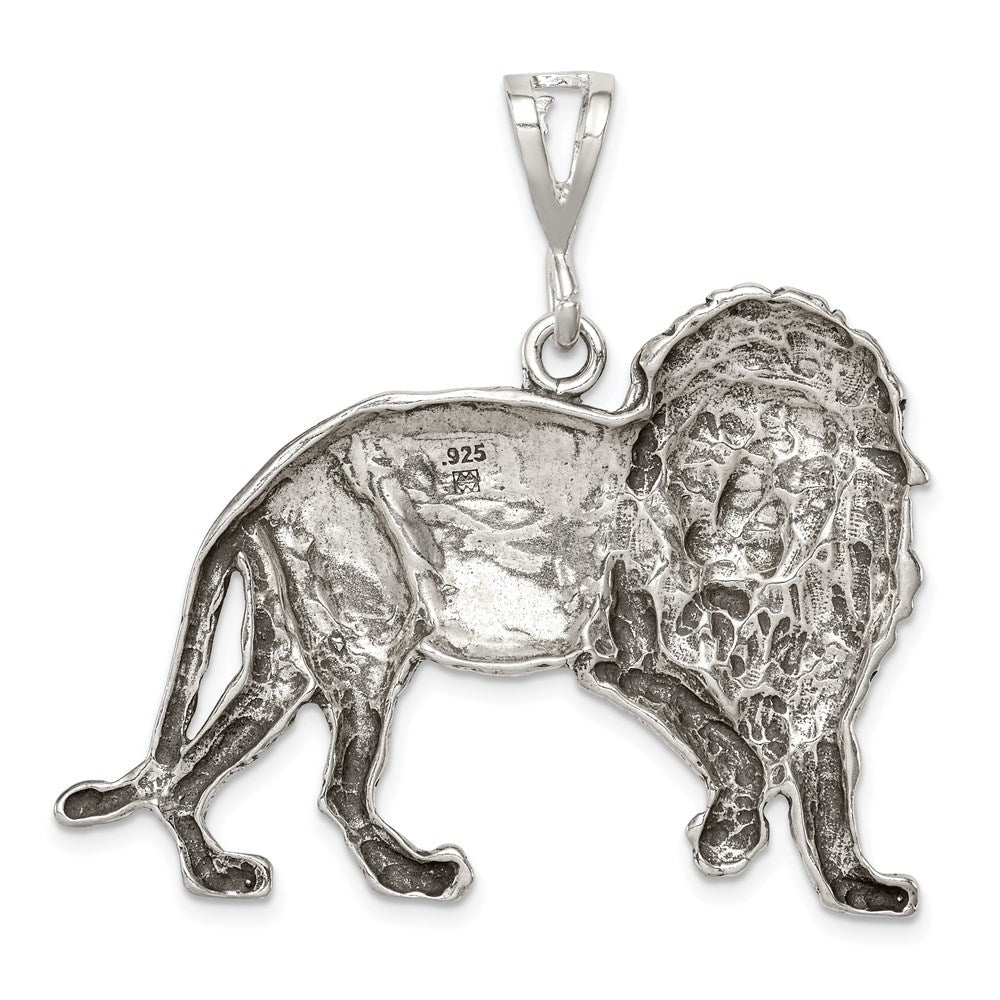 Sterlingsilber Antikisiert Löwe Charm
