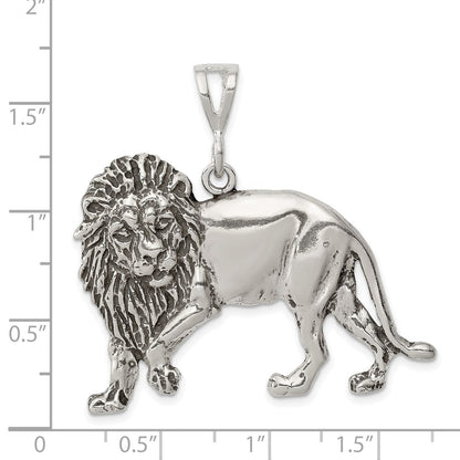 Sterlingsilber Antikisiert Löwe Charm