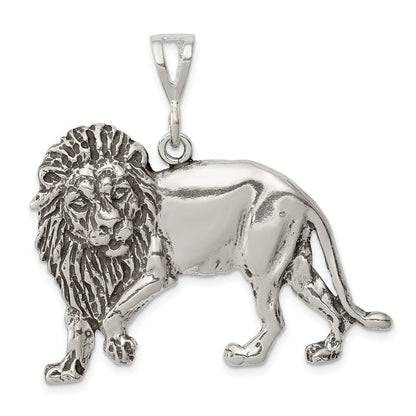 Sterlingsilber Antikisiert Löwe Charm