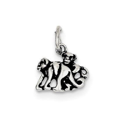 Sterlingsilber Antikisiert Monkey Charm