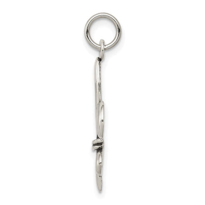 Sterlingsilber Antikisiert Fleur De Lis Charm