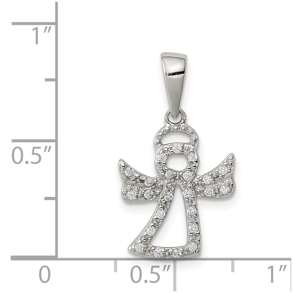 Sterlingsilber Zirkonia Engel Anhänger